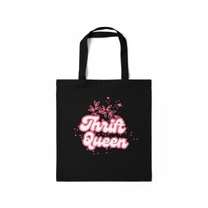 Thrift Queen Black Tote Bag